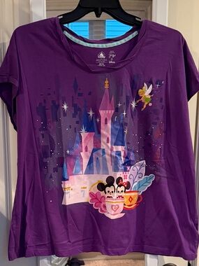 🏰✨ Disney x Joey Chou Castle Tinker Bell Mickey & Minnie Graphic Tee ✨🧚